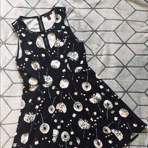 Material girl black heart cut out skater dress.💋